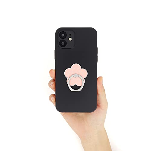 LaMignonne Cell Phone Ring Holder Flower Finger Ring Grip Stand 360° Rotation 180° Flip Universal Kickstand Compatible with All Smartphones (Rose Gold) - color: Rose Gold