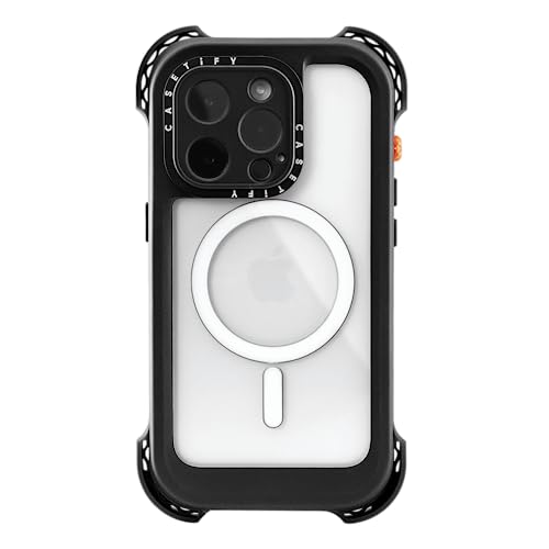 CASETiFY for iPhone 14 Pro Case - Bounce Extreme MagSafe Compatible Black | 9.8 ft. 5x Military Grade Drop Protection | Waterproof | Bounce Extreme Case MagSafe Compatible - Black - iPhone 14 P | Black - size: Iphone 14 Pro
