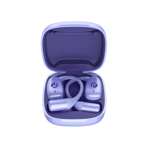Raycon Essential Open Ear Earbuds – Open Ear Headphones, Earbuds Wireless Bluetooth, Sweat & Water-Resistant Earphones, Running Headphones with Ultra-Lightweight Design, 36 Hours Battery Life (Purple) - color: Purple