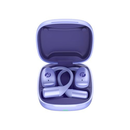 Raycon Essential Open Ear Earbuds – Open Ear Headphones, Earbuds Wireless Bluetooth, Sweat & Water-Resistant Earphones, Running Headphones with Ultra-Lightweight Design, 36 Hours Battery Life (Purple) - color: Purple