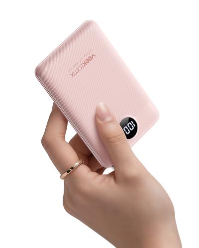 Portable Charger 10000mAh, Ultra Slim Power Bank Fast Charging (Pink) - color: pink