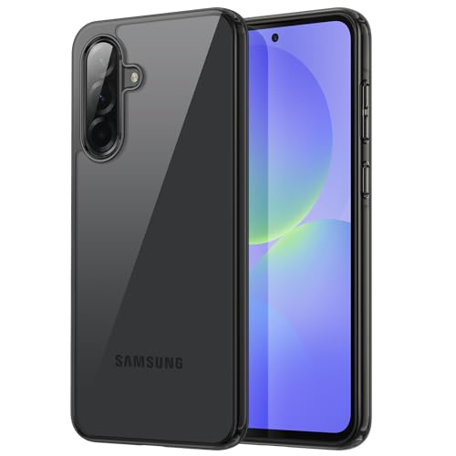 JETech Case for Samsung Galaxy A36, Anti-Yellowing, Black | Shockproof Protection, Scratch Resistant Hard PC Back, Durable Transparent TPU Bumper - color: Black, size: Galaxy A36