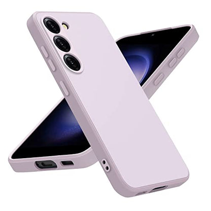 Vanjua Case for Samsung Galaxy S23 (Only), Stylish Liquid Silicone Slim Full-Body Protective Cover Compatible with Samsung Galaxy S23 5G 6.1 Inch Phone Case (Violet) - color: Violet