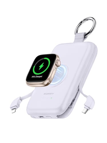 RORRY CharmGo Portable Charger, 10000mAh 20W Fast Charging Power Bank - color: Purple
