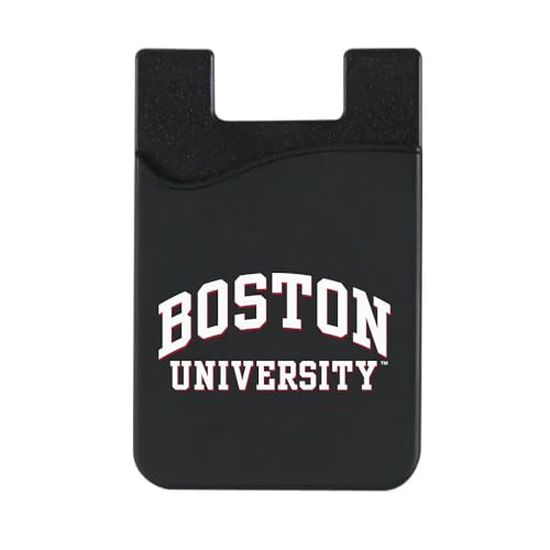 OTM Essentials Boston University Faux Leather Phone Wallet Sleeves, Sleek Magnetic Phone Wallet Case, Lightweight Accessories for Phones, Classic - color: Boston University, style: Faux Leather