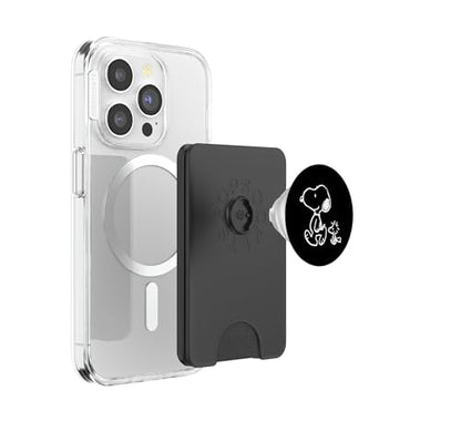 Snoopy and Woodstock Friendship Walk PopSockets PopWallet for MagSafe - style: Magnetic PopWallet