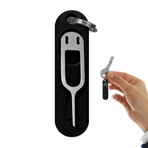 IC Card Removal Tool Silicone Protective Case Chip Card Tray Eject Pin - color: Black