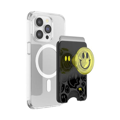 PopSockets Phone Wallet for MagSafe with Grip- All Smiles - color: All Smiles, style: MagSafe