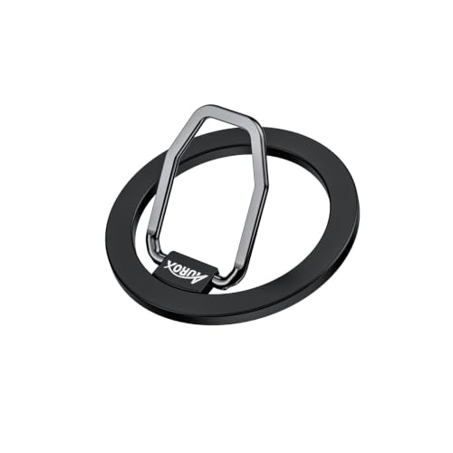 Magnetic Phone Ring Grip for MagSafe Phone Grip Finger Ring Holder Stand - color: U-Black, size: U