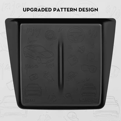 Center Console Wireless Charging Protector for Tesla Model Y Juniper - color: Cool Black (for 2026 Model Y &Model 3 2024-2026)