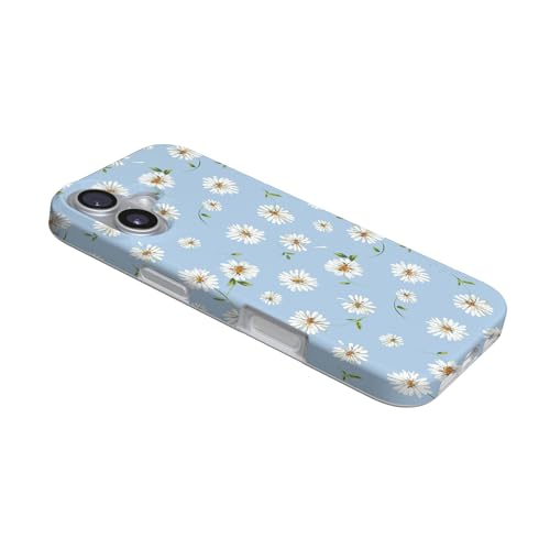 Casely iPhone 17 Case | Daisy Daydream | Baby Blue Floral | Compatible with MagSafe | Classic Ultra Slim Design - color: Daisy Daydream | Baby Blue Floral