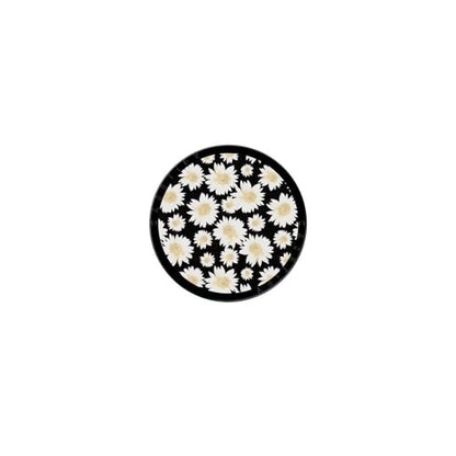 CASETiFY Snappy Grip Stand Compatible with Magsafe - White Daisies - color: White daisies pattern on black