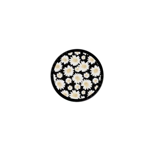 CASETiFY Snappy Grip Stand Compatible with Magsafe - White Daisies - color: White daisies pattern on black