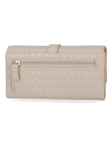 Mundi File Master Womens RFID Blocking Wallet Clutch Organizer With Change Pocket - color: Oatmeal, size: One Size