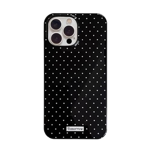 inewateri Compatible with iPhone 11 Pro Max Case with Cute Fashion Polka Dot Aesthetics Design Simple Cases for Soft TPU Slim Protection Cover-Black - color: Black, size: iPhone 11 Pro Max