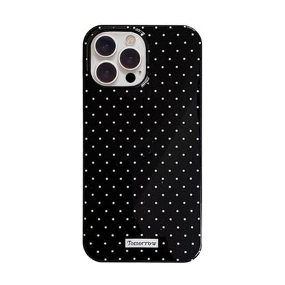 inewateri Compatible with iPhone 11 Pro Max Case with Cute Fashion Polka Dot Aesthetics Design Simple Cases for Soft TPU Slim Protection Cover-Black - color: Black, size: iPhone 11 Pro Max