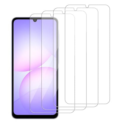 4 Pack Glass Screen Protector Compatible for Samsung Galaxy A07 5G / 4G [9H Hardness]-HD Screen Tempered Glass, Scratch Resistant,Easy Install [Case Friendly] - size: Galaxy A07 5G / 4G