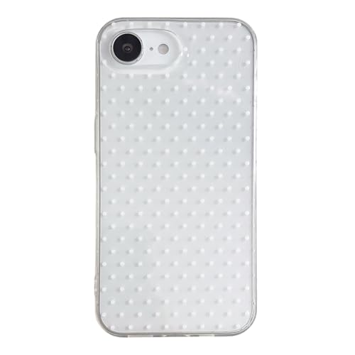 QLTYPRI Cute Polka Dot Phone Case for iPhone 17e/iPhone 16e, Clear | Polka Dot Fashion Aesthetic Design for Women Girls, Pretty Stylish Kawaii, Slim Fit, Durable TPU Shockproof Protective Case - color: Clear, size: iPhone 17e/16e
