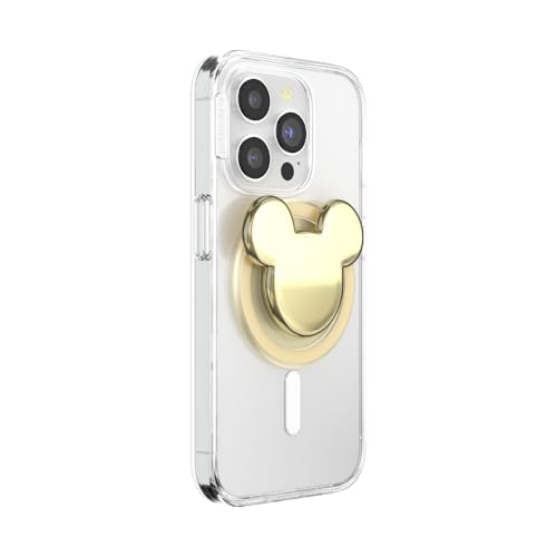 PopSockets Phone Grip for MagSafe, Magnetic Holder- Gold Mickey Head - color: Gold Mickey, style: MagSafe