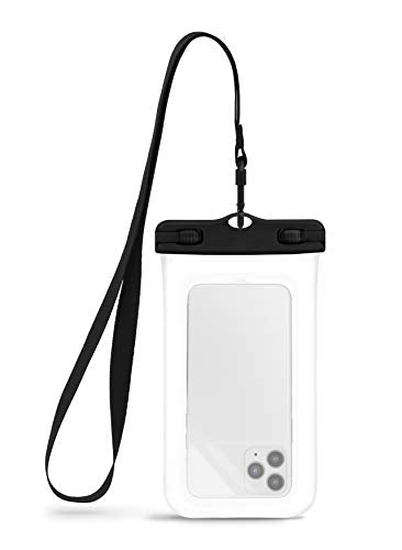 CaliCase Premium Universal Waterproof Phone Pouch - IPX8 Waterproof Phone Case with Lanyard for iPhone and Android - Clear - color: Clear
