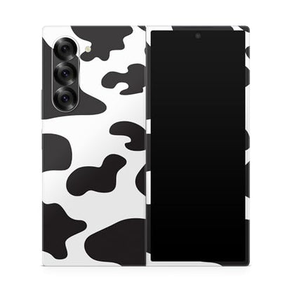 Phone Skin Compatible with Samsung Galaxy Z Fold 6 - Cow Print - Premium 3M Vinyl Protective Wrap Decal Cover - Easy to Apply | Crafted in The USA by MightySkins - color: Cow Print, style: Matte Finish