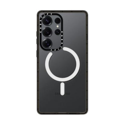 CASETiFY for Galaxy S25 Ultra Case - Impact Magnetic Clear Black | Wireless charging and MagSafe compatible | 8.2 ft. 4X Military Grade Drop Protection | Black - color: Clear Black, size: Galaxy S25 Ultra (6.9")