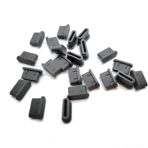 200PCS Type C Anti Dust Plugs USB C Dust Cover Silicone Type C Charging Port Plug Anti Dust Cover Compatible with Type-C Interface, Such as Smartphones Tablets, Mobile Power Supplies