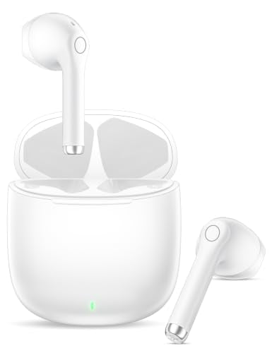 ACAGET Bluetooth Headphones True Wireless Earbuds for Laptop Smartphone TV - color: White