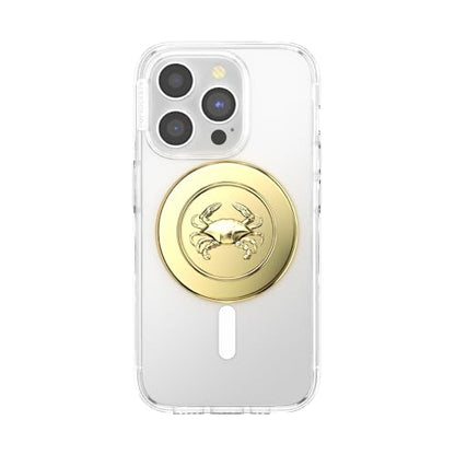 PopSockets Phone Grip for MagSafe, Magnetic Holder- Enamel Dungeness - color: Enamel Dungeness, style: MagSafe