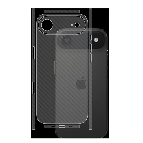 2 Pack Back Screen Protector Compatible with iPhone Air - color: Transparent Carbon Fiber