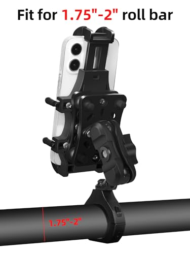ZIDIYORUO Anti-Shake UTV Phone Mount Holder with Vibration Dampener
