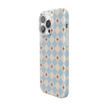 Casely iPhone 14 Pro Case | Chelsea Checker | Starlight Tiles | Compatible with MagSafe | Classic Ultra Slim Design - color: Chelsea Checker | Starlight Tiles, size: Iphone 14 Pro