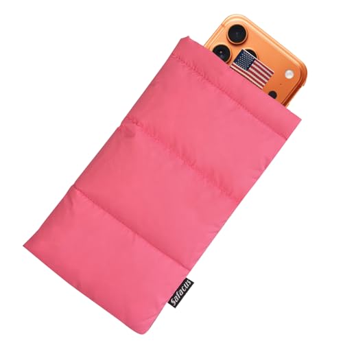 Thermal Phone Case Prevent OVERHEATING in The Sun, Cellphone Pouch for Camping Prevents Freezing, Extends Battery Life, Outdoor Warm Cover Bags for iPhone,Samsung Galaxy (Pink) - color: Pink