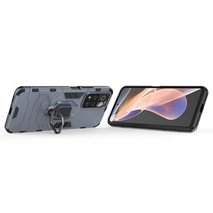 Max Power Digital Magnet Case for Xiaomi Redmi Note 11 Pro Shockproof Hard Phone Cover with Grip, Metal Ring Kickstand Bumper Shell [Compatible with Magnetic Car Mount] (Navy) - color: Navy, size: Xiaomi Redmi Note 11 Pro