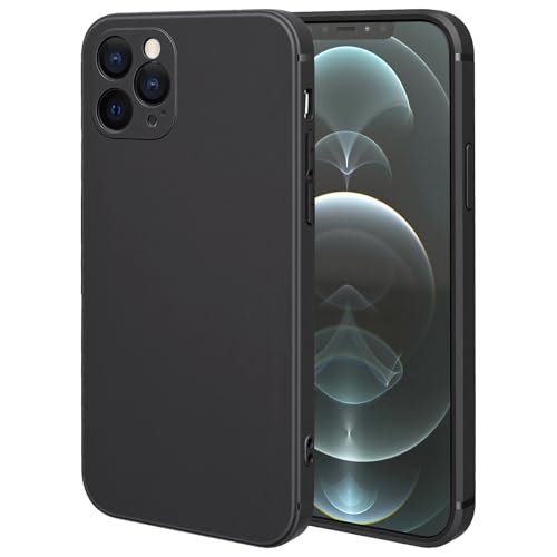 FanTEK Phone Case Compatible with iPhone 12 Pro Case, Anti-Scratch & Fingerprint Phone Case Protective Cover, Matte Black - size: iPhone 12 Pro