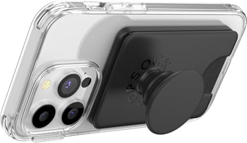 PopSockets Phone Wallet for MagSafe with Grip- Black - color: Black, style: MagSafe
