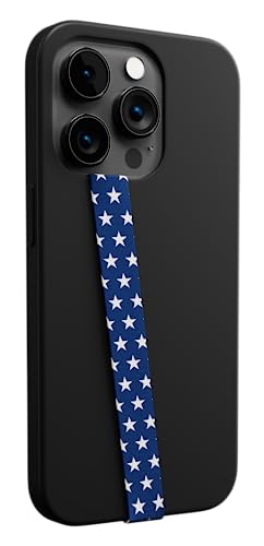 Phone Loops: Non-Elastic Phone Grip, Phone Strap, Phone Holder for Hand - Small, Light and Discreet Phone Loop Cell Phone Holder for Hand - Phone Finger Holder - color: Fabric: Stars