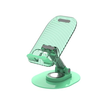 Foldable Desktop Phone Holder, Phone Holder on Desk Compatible with iPhone15, 14, 13 Pro Max Mini, Suitable for 3.5-12.9 inch Phones and Tablet Computer. (Green) - color: Green