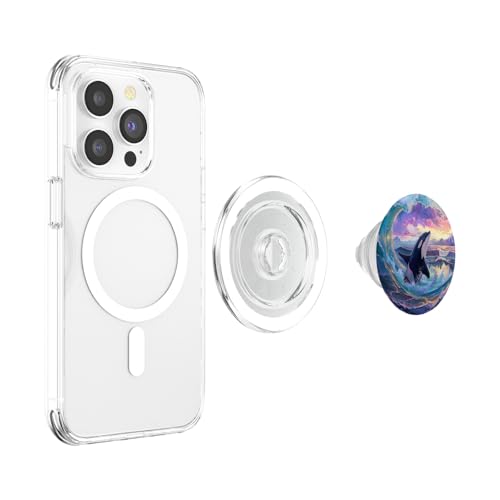 Orca Whale PopSockets PopGrip for MagSafe - style: Magnetic PopGrip