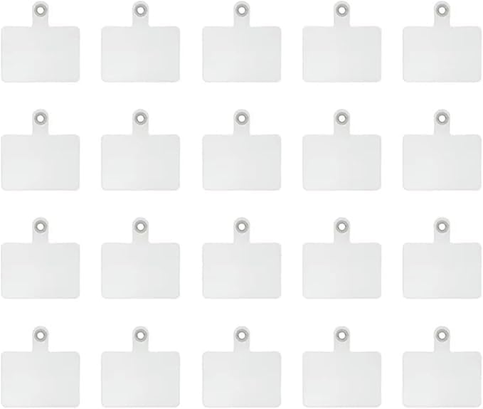 20Pcs Transparent Phone Lanyard Tab, Tether Tab, Crossbody Strap Tether, Universal Patches Accessories, Cell Phones Case Patch Pad Safety Drop Protection for Phone