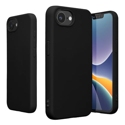 kwmobile Case Compatible with Apple iPhone 17e / iPhone 16e Case - Soft Slim Protective TPU Silicone Cover - Black Matte - color: black matte