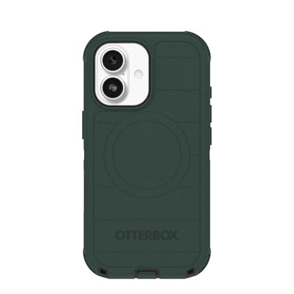 OtterBox iPhone 17 (Only) - Defender Series Case - Roasted Cashew Mist (Green & Black) - Snaps on MagSafe - Tough - Rugged & Durable - color: Roasted Cashew Mist (Green & Black), style: iPhone 17