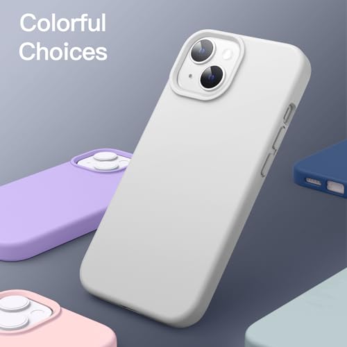 JETech Silicone Case for iPhone 14, Starlight | Silky Soft Touch, Shockproof Protection, Scratch Resistant, Microfiber Lining - color: Starlight, size: iPhone 14