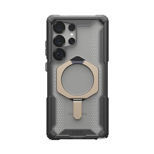 URBAN ARMOR GEAR UAG for Samsung Galaxy S25 Ultra Case 6.9" with Kickstand Plasma XTE - Compatible with Magnetic Charging Transparent Rugged Military Drop Tested Protective Cover, Ash/Titanium - color: Plasma XTE - Ash/Titanium