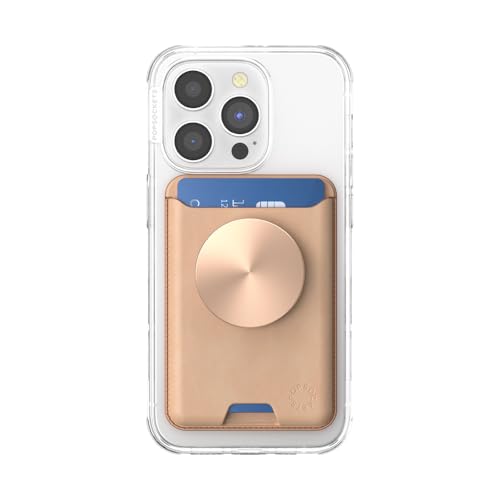 PopSockets Phone Wallet for MagSafe with Grip- Tan Nigiri - color: Tan Nigiri, style: With Grip