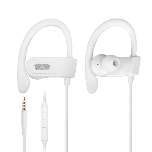 Avantree E171 - AUX 3.5mm Wired Earbuds with Microphone & Volume Control - color: White, size: Standard, style: AUX 3.5mm