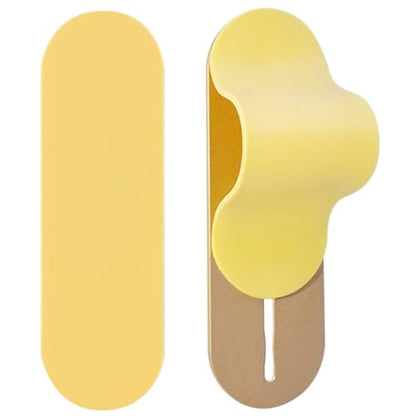 MULTI BAND Original Phone Grip, Secure Hand Strap Holder, Slim Fashionable Finger Loop Selfie Grip, Phone Stand Compatible with Most Smartphones - color: Matte Yellow