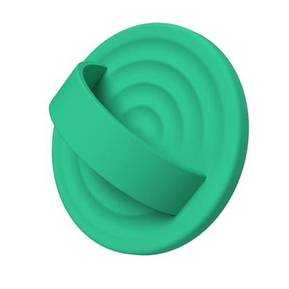 Magnetic Phone Grip for MagSafe, Silicone Ring Grip, Emerald Green - color: Emerald Green