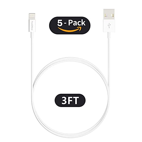 Apple iPhone Charger - 5Pack 3FT Lightning Cable Syncing & Charging, Compatible with iPhone Xs, Xs MAX, XR, X, 8/Plus, 7/6/5/Plus More
