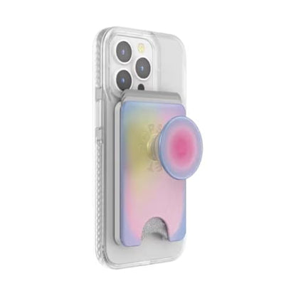 PopSockets Phone Wallet for MagSafe with Grip- Aura - color: Aura, style: MagSafe Wallet